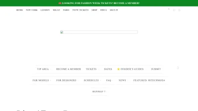 Screenshot of Fashionweekonline.com