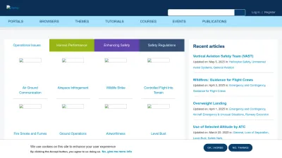 Screenshot of Skybrary.aero