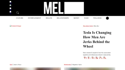 Screenshot of Melmagazine.com