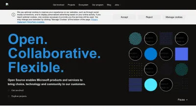 Screenshot of Microsoft.github.io