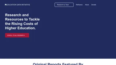 Screenshot of Educationdata.org