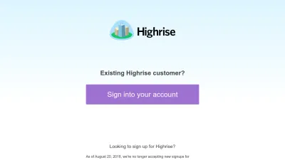 Screenshot of Highrisehq.com