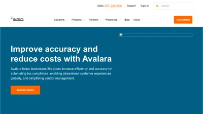 Screenshot of Avalara.com
