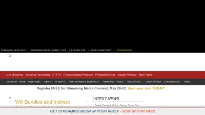 Screenshot of Streamingmedia.com
