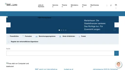 Screenshot of Bmf.gv.at