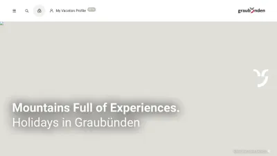 Screenshot of Graubuenden.ch