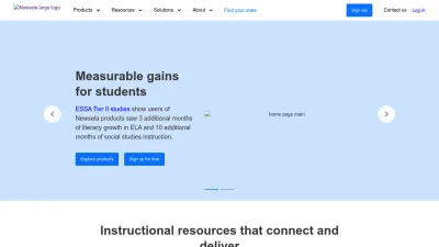 Screenshot of Newsela.com