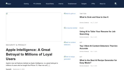 Screenshot of Alphr.com