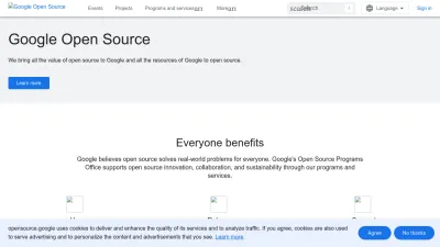 Screenshot of Opensource.google