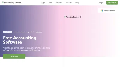 Screenshot of Akaunting.com