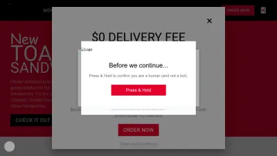 Screenshot of Jimmyjohns.com