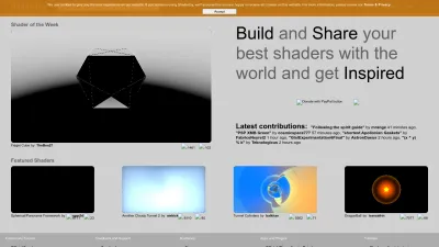 Screenshot of Shadertoy.com