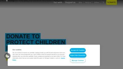 Screenshot of Unicef.org.uk
