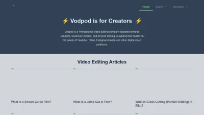 Screenshot preview of vodpod.com