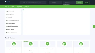 Screenshot of Esewa.com.np