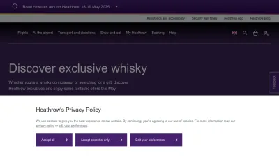 Screenshot of Heathrow.com