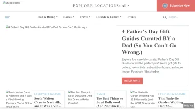 Screenshot of Styleblueprint.com
