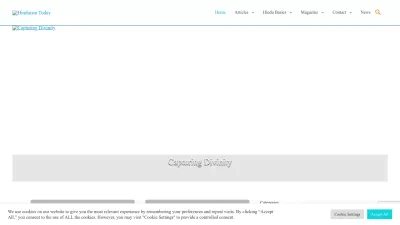 Screenshot of Hinduismtoday.com