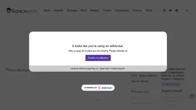 Screenshot of Thefashionspot.com