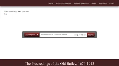 Screenshot preview of oldbaileyonline.org