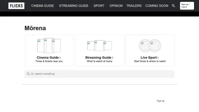 Screenshot of Flicks.co.nz