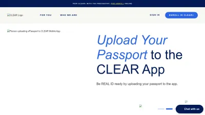 Screenshot of Clearme.com