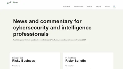 Screenshot of Risky.biz