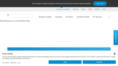 Screenshot preview of gtai.de