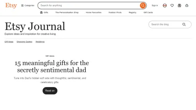 Screenshot of Blog.etsy.com