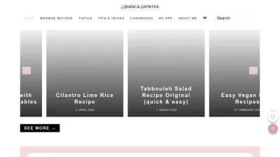 Screenshot of Biancazapatka.com