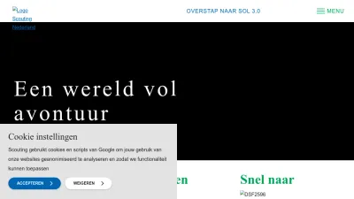 Screenshot preview of scouting.nl