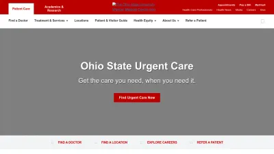 Screenshot of Wexnermedical.osu.edu