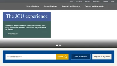 Screenshot of Jcu.edu.au