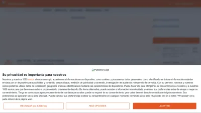 Screenshot of Meneame.net