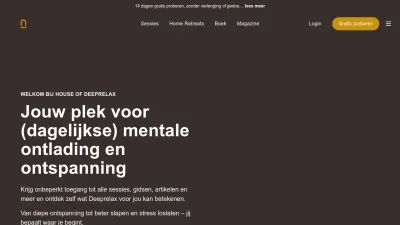 Screenshot preview of houseofdeeprelax.com