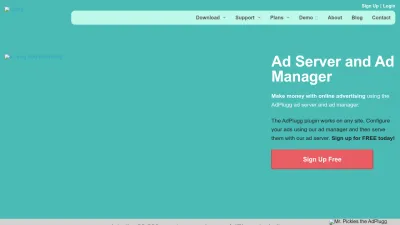 Screenshot of Adplugg.com