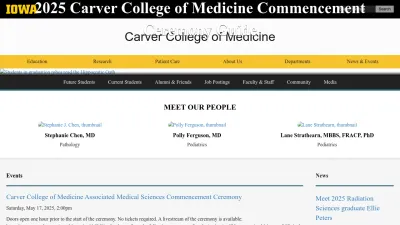 Screenshot of Medicine.uiowa.edu