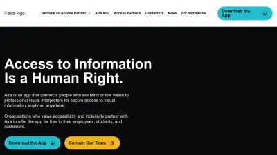 Screenshot of Aira.io