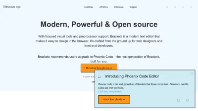 Screenshot of Brackets.io