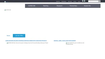 Screenshot preview of eurecom.fr