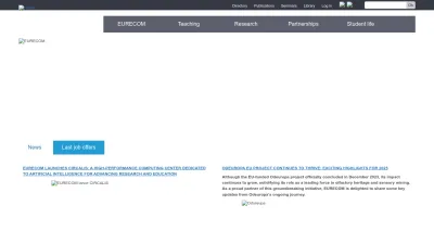 Screenshot of Eurecom.fr