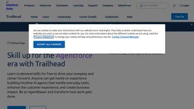 Screenshot of Trailhead.salesforce.com