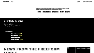 Screenshot of Wfmu.org