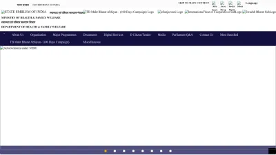Screenshot of Mohfw.gov.in