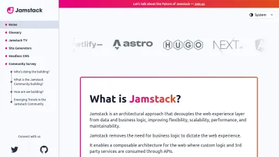 Screenshot of Jamstack.org