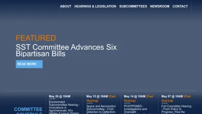 Screenshot of Science.house.gov