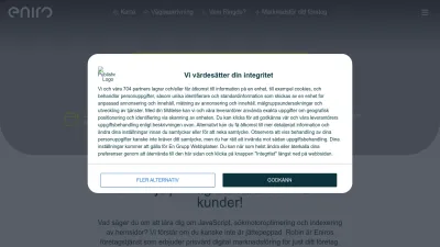 Screenshot of Eniro.se