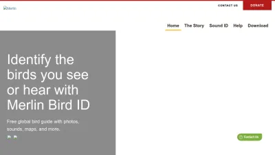 Screenshot of Merlin.allaboutbirds.org