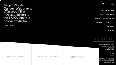 Screenshot of Laika.com
