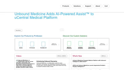 Screenshot of Unboundmedicine.com